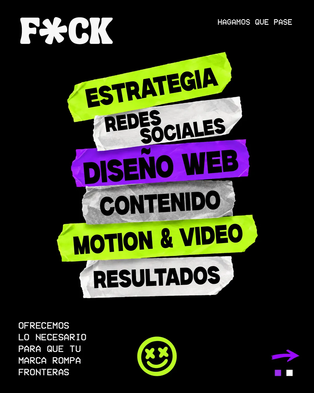 Posteo de F*CK: lo que hacemos
